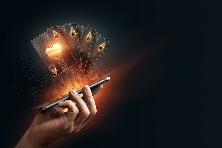 A young user enjoying cricket betting on mobile at the bad 10 Gaming & Sports Hub